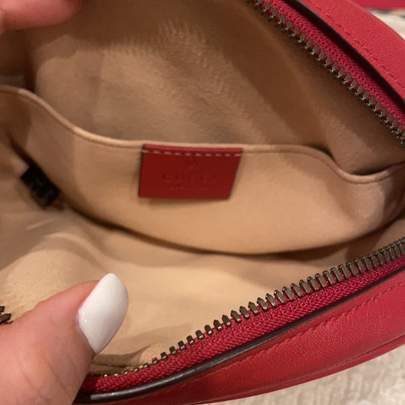 GG Marmont matelassé leather belt bag in size 85 - Picture 2 of 4